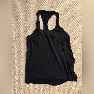 Lululemon black pocket flow tank. Size 6